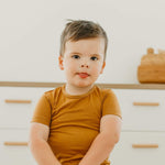 2pc Short Sleeve Pajama Set - Camel