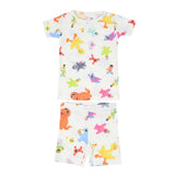 2pc Short Sleeve Pajama Set - Sesame Friends