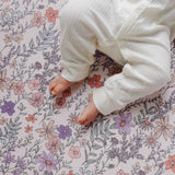 Premium Knit Fitted Crib Sheet - Flora