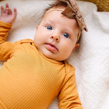Rib Knit Footed Baby Pants - Dolce