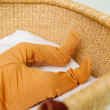 Rib Knit Footed Baby Pants - Dolce