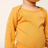 Rib Knit Long Sleeve Bodysuit - Dolce