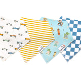 4 Pack Baby Bandana Bibs - Speedster
