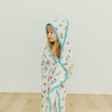 Premium Baby Knit Hooded Towel - CoComelon Friends