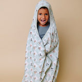 Premium Big Kid Hooded Towel - Mickey Mouse and Friends