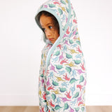 Premium Baby Knit Hooded Towel - Dinosaurs of Jurassic Park