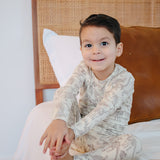 2pc Long Sleeve Pajama Set - Jurassic Park Fossils
