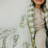Three-Layer Jumbo Quilt - Slytherin