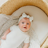 Knit Headband Bow - Haze