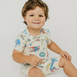 2pc Short Sleeve Pajama Set - Justice League