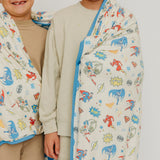 Three-Layer Jumbo Quilt - Justice League