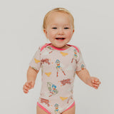 Short Sleeve Bodysuit - Wonder Woman