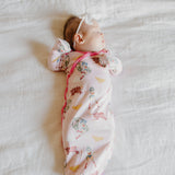 Newborn Knotted Gown - Wonder Woman