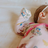 Newborn Knotted Gown - Wonder Woman