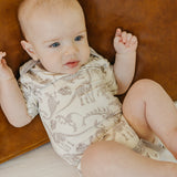 Short Sleeve Bodysuit - Jurassic Park Fossils