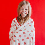 Three-Layer Jumbo Quilt - Strawberry
