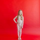 2pc Long Sleeve Pajama Set - Strawberry