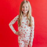 2pc Long Sleeve Pajama Set - Strawberry