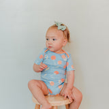 Short Sleeve Bodysuit - Clementine