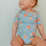 Short Sleeve Bodysuit - Clementine