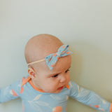 Ribbon Baby Bow - Clementine