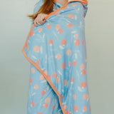 Premium Big Kid Hooded Towel - Clementine