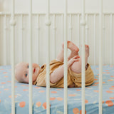 Premium Knit Fitted Crib Sheet - Clementine