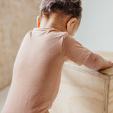 Short Sleeve Bodysuit - Pecan