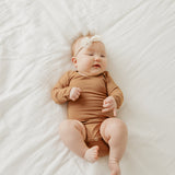Long Sleeve Bodysuit - Pecan