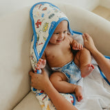 Premium Baby Knit Hooded Towel - Justice League