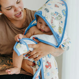 Premium Baby Knit Hooded Towel - Justice League