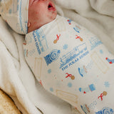 Knit Swaddle Blanket - The Polar Express