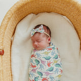 Ribbon Baby Bow - Dinosaurs of Jurassic Park