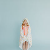 Premium Baby Knit Hooded Towel - Daisy