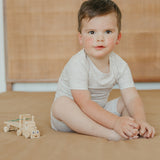 2pc Short Sleeve Pajama Set - Oat