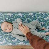 Premium Knit Diaper Changing Pad Cover - Jurassic Park