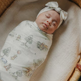 Knit Headband Bow - Hundred Acre Wood
