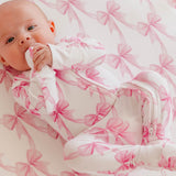 Bamboo Convertible Zip-Up Footie Pajama - Bow My Gosh