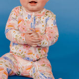 Bamboo Convertible Zip-Up Footie Pajama - Penelope