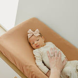 Premium Knit Diaper Changing Pad Cover - Pecan