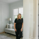 Women's Short Sleeve Pajamas - Midnight