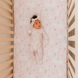 Premium Knit Fitted Crib Sheet - Adelia