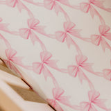 Premium Knit Fitted Crib Sheet - Bow My Gosh