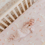 Premium Knit Fitted Crib Sheet - Gigi