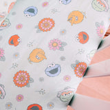 Premium Knit Fitted Crib Sheet - Sesame Street Retro Floral