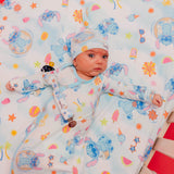 Premium Knit Fitted Crib Sheet - Disney Stitch Dreamsicles