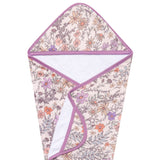 Premium Baby Knit Hooded Towel - Flora