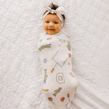 Knit Headband Bow - Sesame Street Varsity Friends