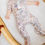 Footed Baby Pants - Flora
