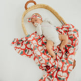 Knit Headband Bow - Claus